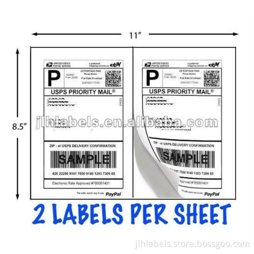 Avery 5126 label, 200 Half Sheet Shipping Labels 8.5x5.5, USPS Click N Ship & Paypal, 100sheets 2 labels per sheet